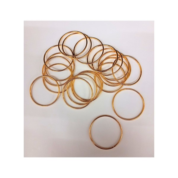 SET24PZ Cerchio metallo oro.DIAM.6,5CM