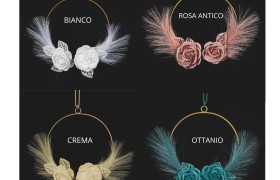 Cerchio con fiori.DIAM.20CM