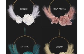 Cerchio con fiori.DIAM.35CM