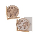Globo legno con luce led e scatola.ASS.2 H27CM