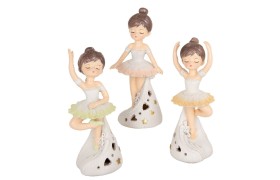Ballerina resina con luce led.ASS.3 H14CM