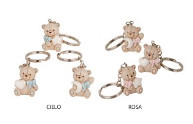 P/chiavi orsetto resina ASS.3 CM4
