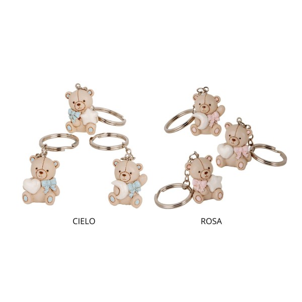 P/chiavi orsetto resina ASS.3 CM4