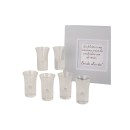 SET6PZ Bicchierini vetro con scatola regalo.