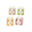 Pacco regalo ceramica con luce led.ASS.4 MIS.5X5 H7CM