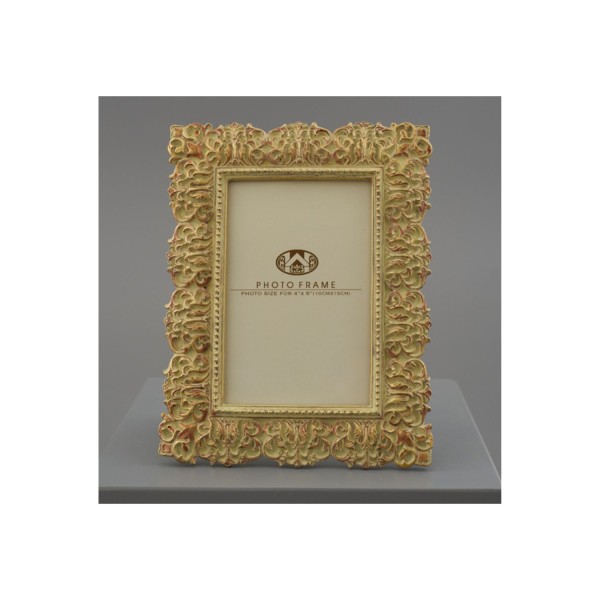 P/foto resina foglie oro.MIS.9X14CM (MISURA TOTALE 16,5X22CM)
