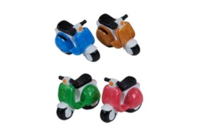 Salvadanaio motorino resina.ASS.4 CM10