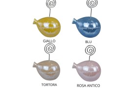 S/posto ceramica palloncino con frase.