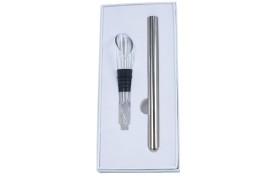 Stick raffredda e versa vino,scatola compresa.