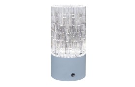 Lampada led vaso cilindrico bianco.DIAM.9 H.18CM