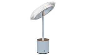 Lampada led kristal cerchio bianca.DIAM.14 H.39CM