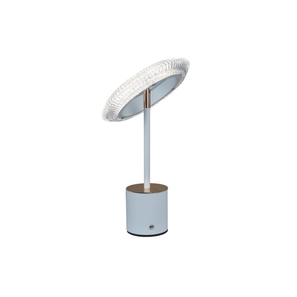 Lampada led kristal cerchio bianca.DIAM.14 H.39CM