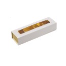 Scatola degustazione telata bianca.MIS.18,5X5,5 H3,6CM