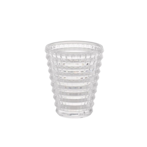 Vaso vetro tondo.H10CM D.8