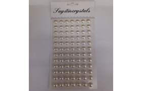 SET84PZ.Mezza perla  adesiva.DIAM.0,7CM