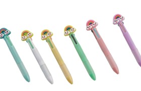Penna rainbow multicolor.ASS.6  L. 13 cm.