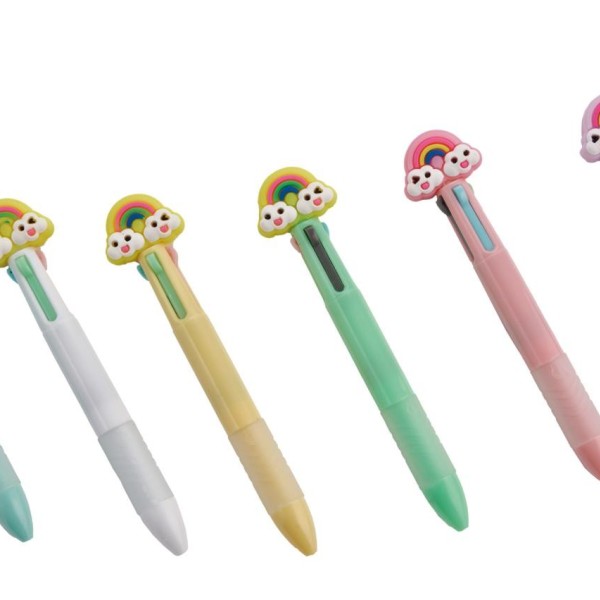 Penna rainbow multicolor.ASS.6  L. 13 cm.