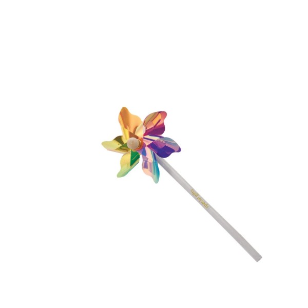 Matita con girandola rainbow.H.21 CM