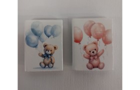 Magnete ceramica bianca orso.MIS.3X4CM