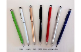 Penna metallo con touch.H.13CM