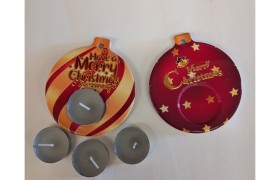P/T LIGHT in ceramica. ASS.2 MIS.9X10CM compreso 4pz t light.