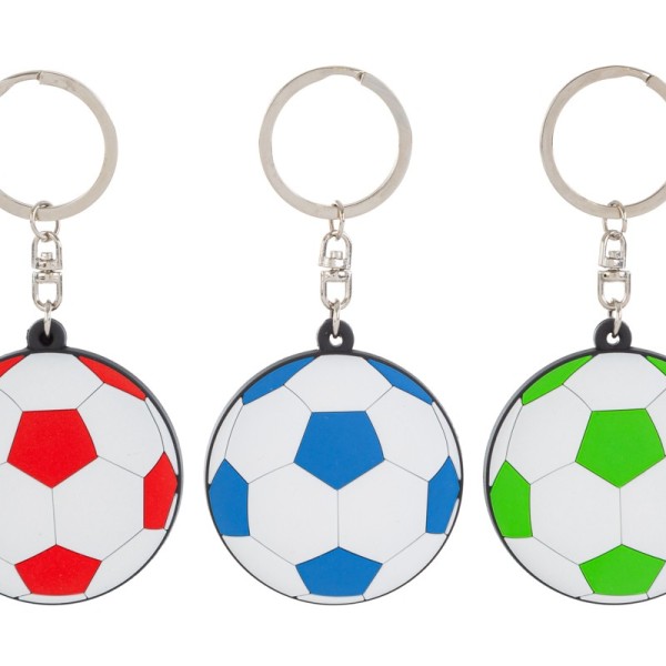 Portachiavi pallone calcio.ASS.3 MIS.5CM