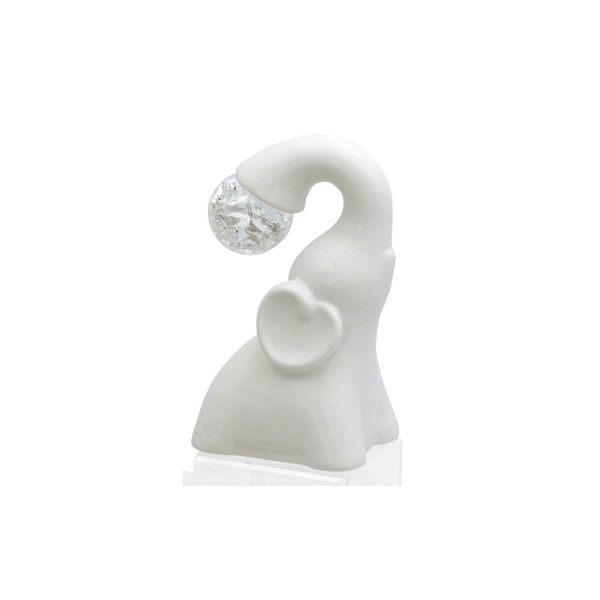 Lampada led elefante in resina.MIS.8,6X7,2 H15CM