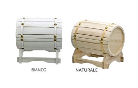Botte legno con piedistallo.MIS.12X H6CM