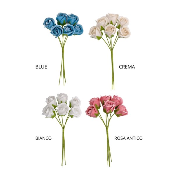 MAZZO 6PZ Bocciolo tessuto.DIAM.2CM