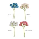 MAZZO 6PZ Bocciolo tessuto.DIAM.2CM