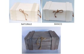 Baule legno.MIS.42X30X18CM