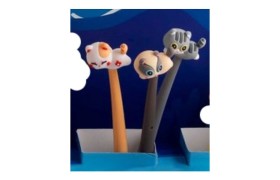 Penna gattini in silicone.ASS.3 MIS.21CM
