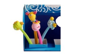 Penna animali marini in silicone.ASS.4 MIS.21CM