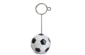 Pallone resina con pinza.DIAM.3,7CM H.9CM