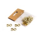 SET24PZ Numero 50 plastica colore ORO.MIS..2 x1,5CM
