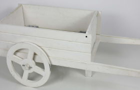 Carretto legno.MIS.60X22X27CM