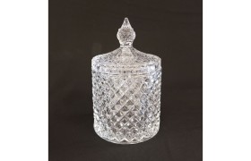 Scatola vetro .DIAM.8,5 X H.14CM