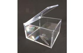 Scatola plexiglass.MIS.10X10 H.6CM