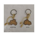 P/chiavi veicoli legno e metallo.MIS.3,5X H.2,5CM