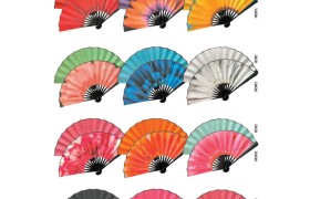 Ventaglio in plastica stampato su entrambi i lati.DIAM.48CM
