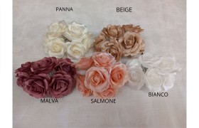MAZZO 6PZ Rosa taffeta'DIAM.5CM