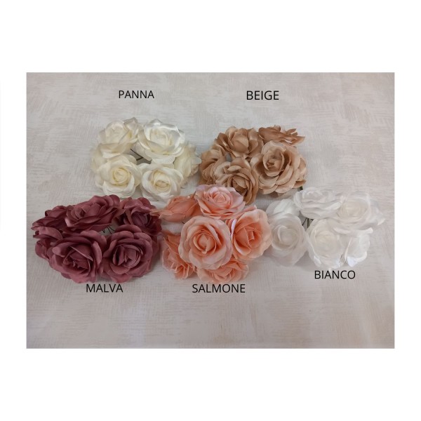 MAZZO 6PZ Rosa taffeta'DIAM.5CM