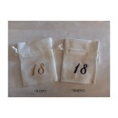 Sacchetto cotone grezzo color avorio con ricamo 18.MIS.10X12CM