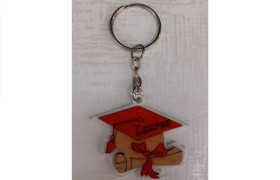 P/chiavi legno tocco laurea.MIS.4,5X H.4CM