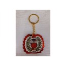 P/chiavi legno e plex gufo laurea.MIS.5X H.4,5CM