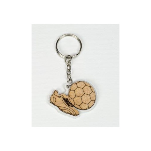 SET DA12PZ.P/chiavi CALCIO legno.MIS.4CM