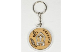 SET DA12PZ. P/chiavi CRESIMA legno.MIS.4,5CM