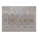 Bustina cartoncino bianco.MIS.5,5X3,5 H.10CM