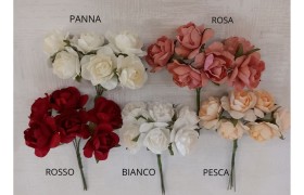 MAZZO 6PZ Rosa carta.DIAM.3CM
