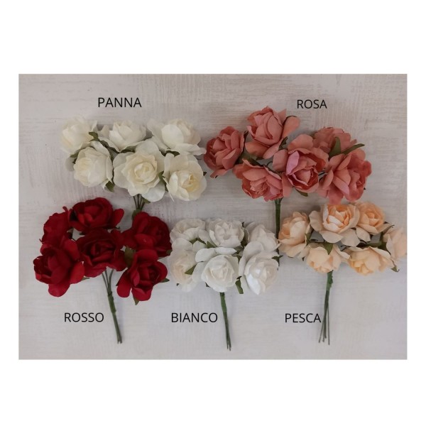 MAZZO 6PZ Rosa carta.DIAM.3CM